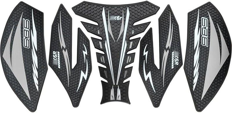 VORILES for Ninja ZX6R ZX 6R ZX-636 Ninja zx6r zx636 2013-2023 2024 2025 Side Decals Motorcycle Anti Slip Tank Pad Stickers ZX6R Accessories zx6r Tank pad Tank Grip Tank Stickers（Grey） - Image 2
